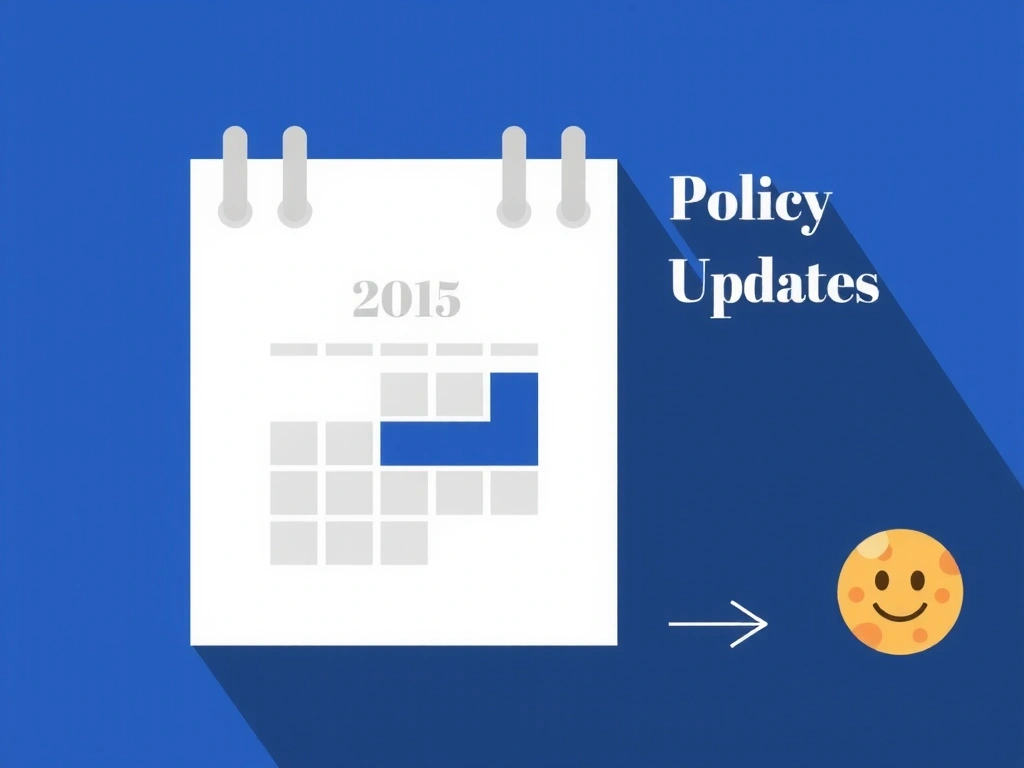 Illustration of a calendar with a highlighted date and a cookie icon, representing policy updates and transparency